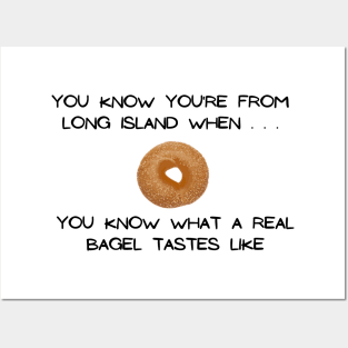 Long Island Bagel 2 (Light Colors) Posters and Art